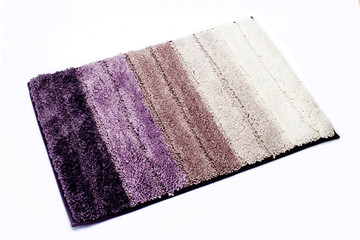 decorative rug on white background