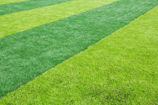 Green grass texture in soccer Field