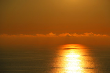 sunset at the sea