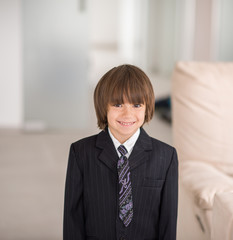 Kid with suit