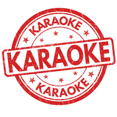 Karaoke sign or stamp