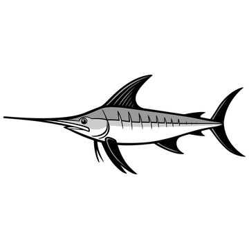 Swordfish Trophy Illustration
