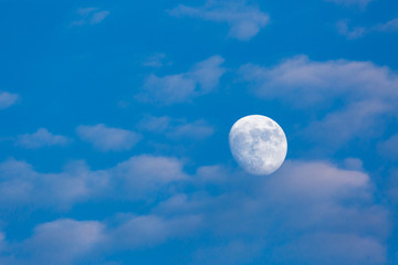 Naklejka na ściany i meble Moon with clouds