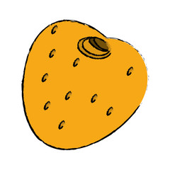 drawing fruit exotic diet tasty vector illustration eps 10