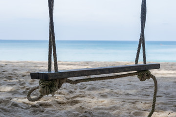Swings on the Beach in Phuket Thailand