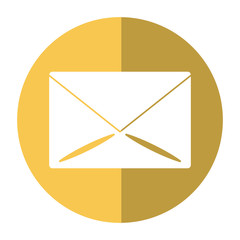 email message mail button shadow vector illustration eps 10