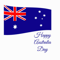 Vector illustration of Australiac Day card eps 10