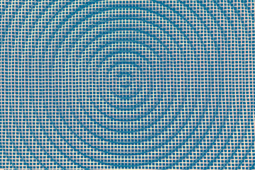 Metal texture background. Square grid with circle. Retro vintage