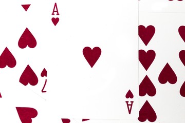 Valentine's day abstract red heart card background.