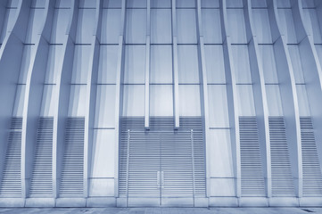 Futuristic metallic door or gate