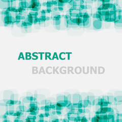 Abstract green rounded rectangle overlapping background