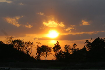 Fototapeta na wymiar Sandy Hook Sunsets