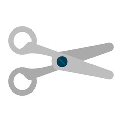 scissors cut tool element office vector illustration eps 10