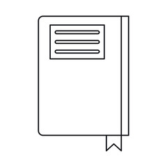 book diary directory office outline vector illustration eps 10