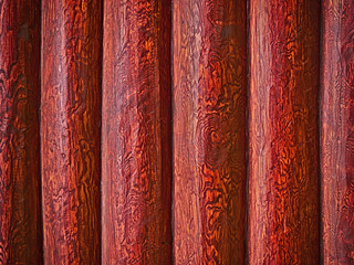 Beautiful natural background pattern of a old log cabin wood wal