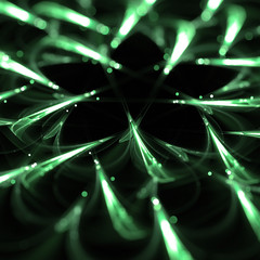 green particles lights wallpaper background