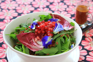 Bright vegetable salad with grapefruit, orange and avocado. Perfect for the detox diet or just a healthy meal. Love for a healthy raw food concept.