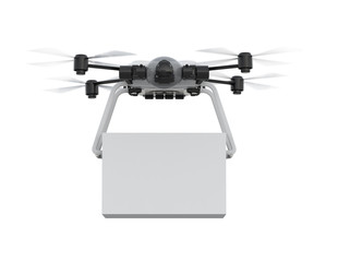 delivery drone with box