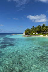 Beautiful tropical beach at Maldives