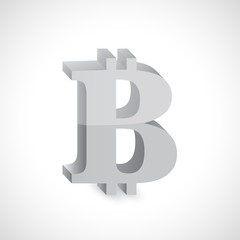 bitcoin silver currency illustration