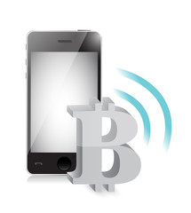 bitcoin phone and wifi concept