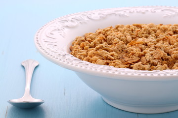 Delicious muesli breakfast