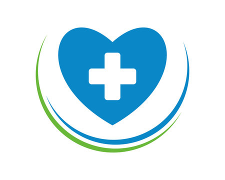 blue heart medical symbol