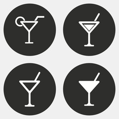 Cocktail - vector icon.