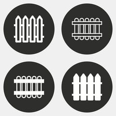 Fence - vector icon.