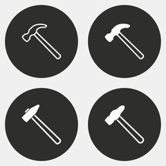 Hammer - vector icon.