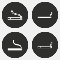 Smoke - vector icon.