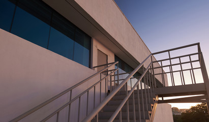 Fototapeta premium Emergency exit in office building