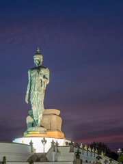 Grand Walking Buddha statue in Thailand