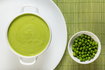cream soup puree of green peas