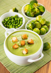 vegetable cream soup puree