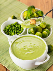vegetable cream soup puree