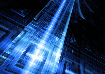 blue technology abstract background