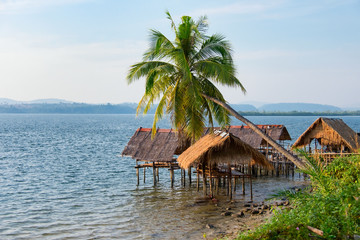 Typical village in southeastern Asia