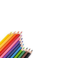 Colorful wave of pencil