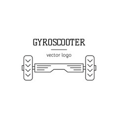 Gyro scooter logo template