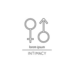 Intimacy line icon