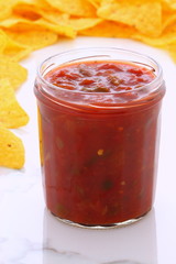 Hot salsa dip
