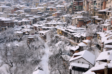 View of Veliko Tarnovo in the Winter