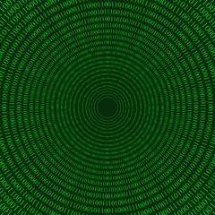 Fototapeta na wymiar matrix circular pattern