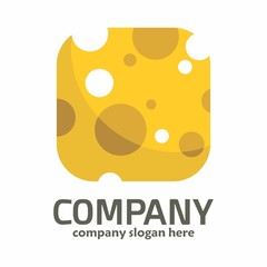 Cheese logo icon vector Template