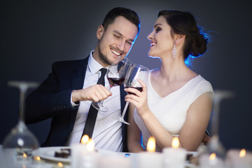 Couple celebrating their anniversary