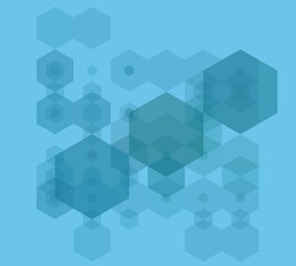 Fototapeta premium Blue geometric background