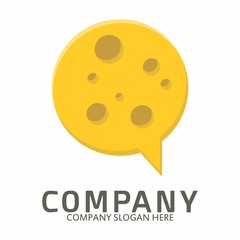 Cheese logo icon vector Template