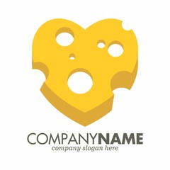 Fototapeta premium Cheese logo icon vector Template