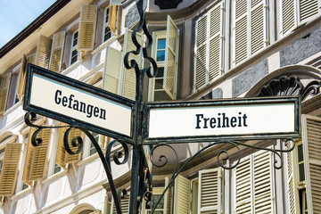 Schild 128 - Freiheit